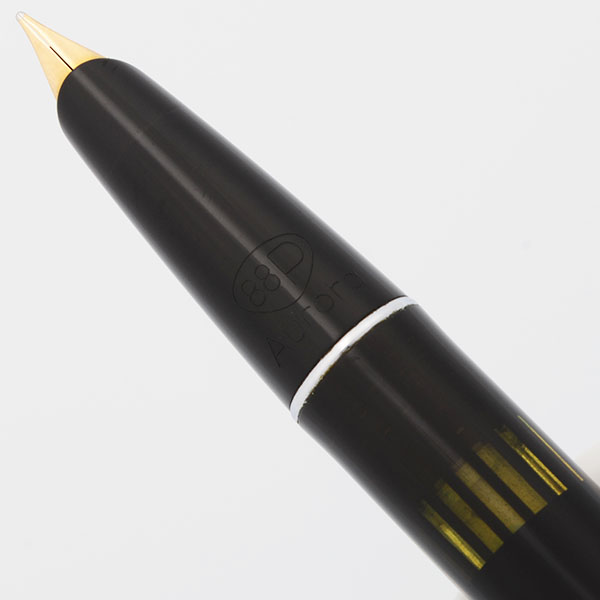 Aurora 88P 万年筆 Aurora 88P Fountain Pen - Black w Chrome Lined Cap, 14k Fine Nib